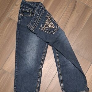 Embroidered Blue Jeans
